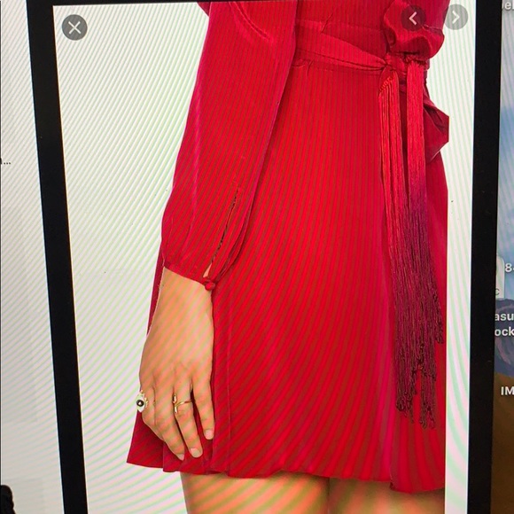 Carmella Michli X Revolve 100% Silk Dress Berry - Picture 5 of 14